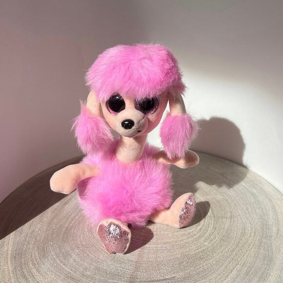 Camilla Ty Beanie Boos Pink Poodle Dog Stuffed Animal Plush Toy - Picture 2 of 8